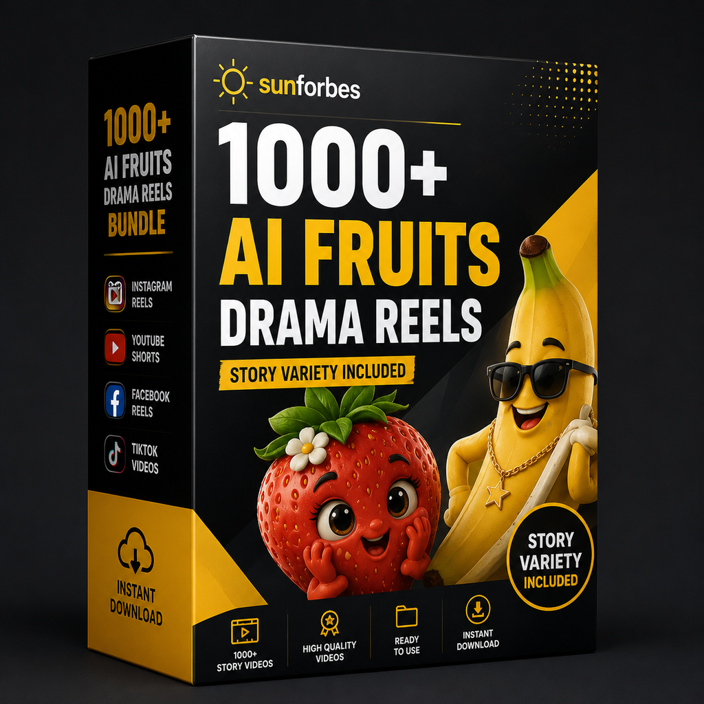 1000 AI Fruits Drama Reels Bundle