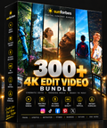 300+ 4K Edit Video Bundle | Cinematic Edits, Trending Reels & Ready-to-Post Videos